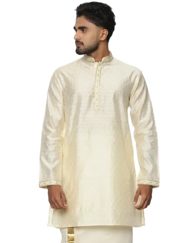 Maurya Vastra Brocade Short Kurta