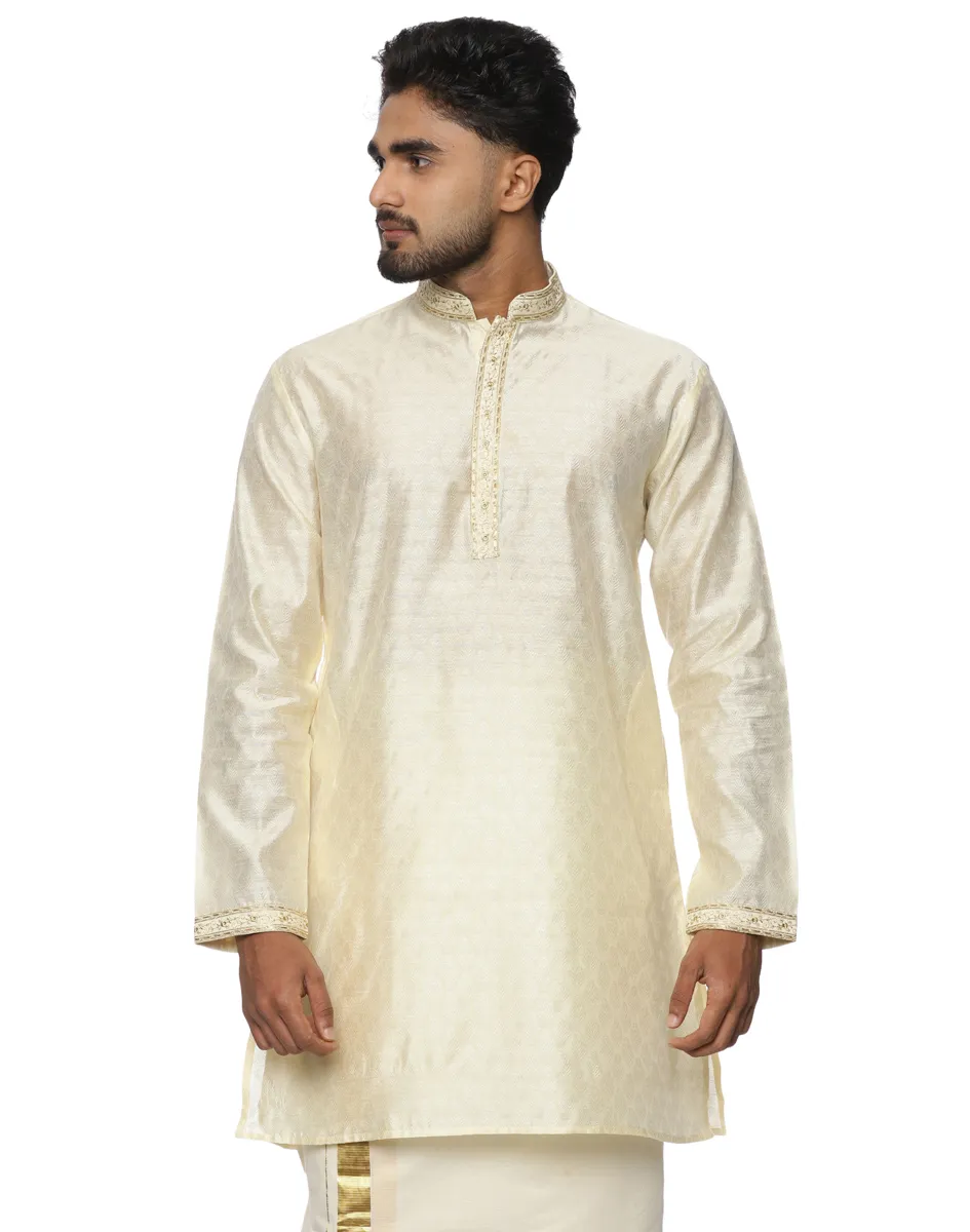 Maurya Vastra Brocade Short Kurta - House of Cocoon (2)