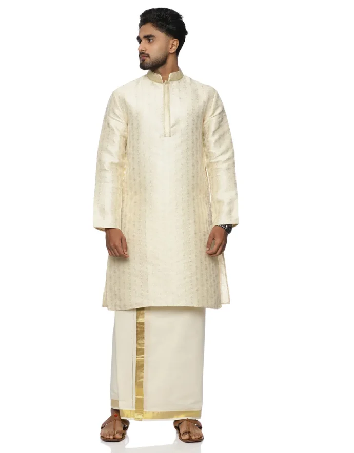 Maurya Vastra Ethnic Brocade Long Kurta