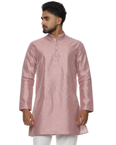 Maurya Vastra Rose Textured Kurta