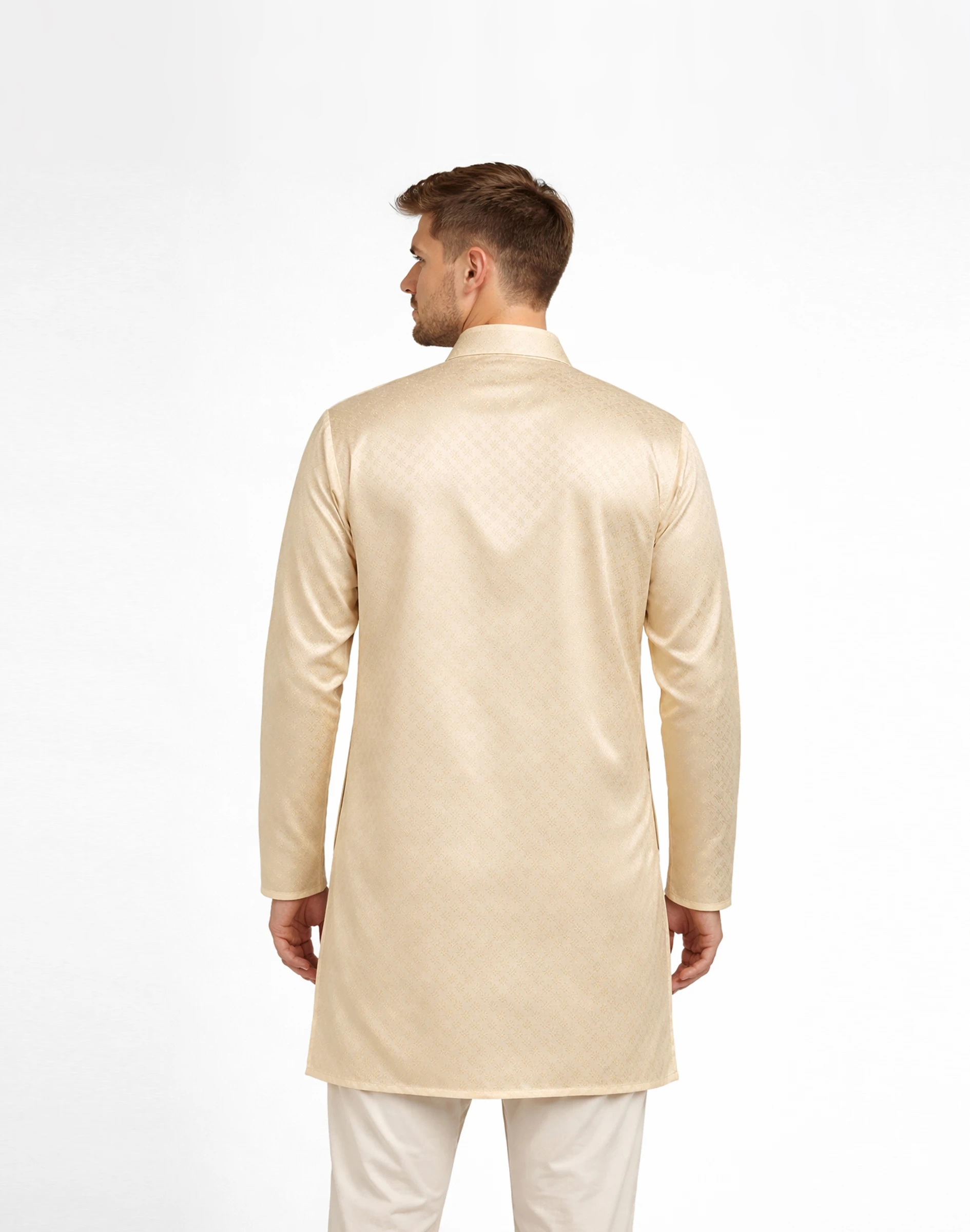 Maurya Vastra Classic Gold Designer Brocade Kurta (2)