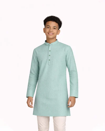 Maurya Vastra Boys Seafoam Green Designer Kurta