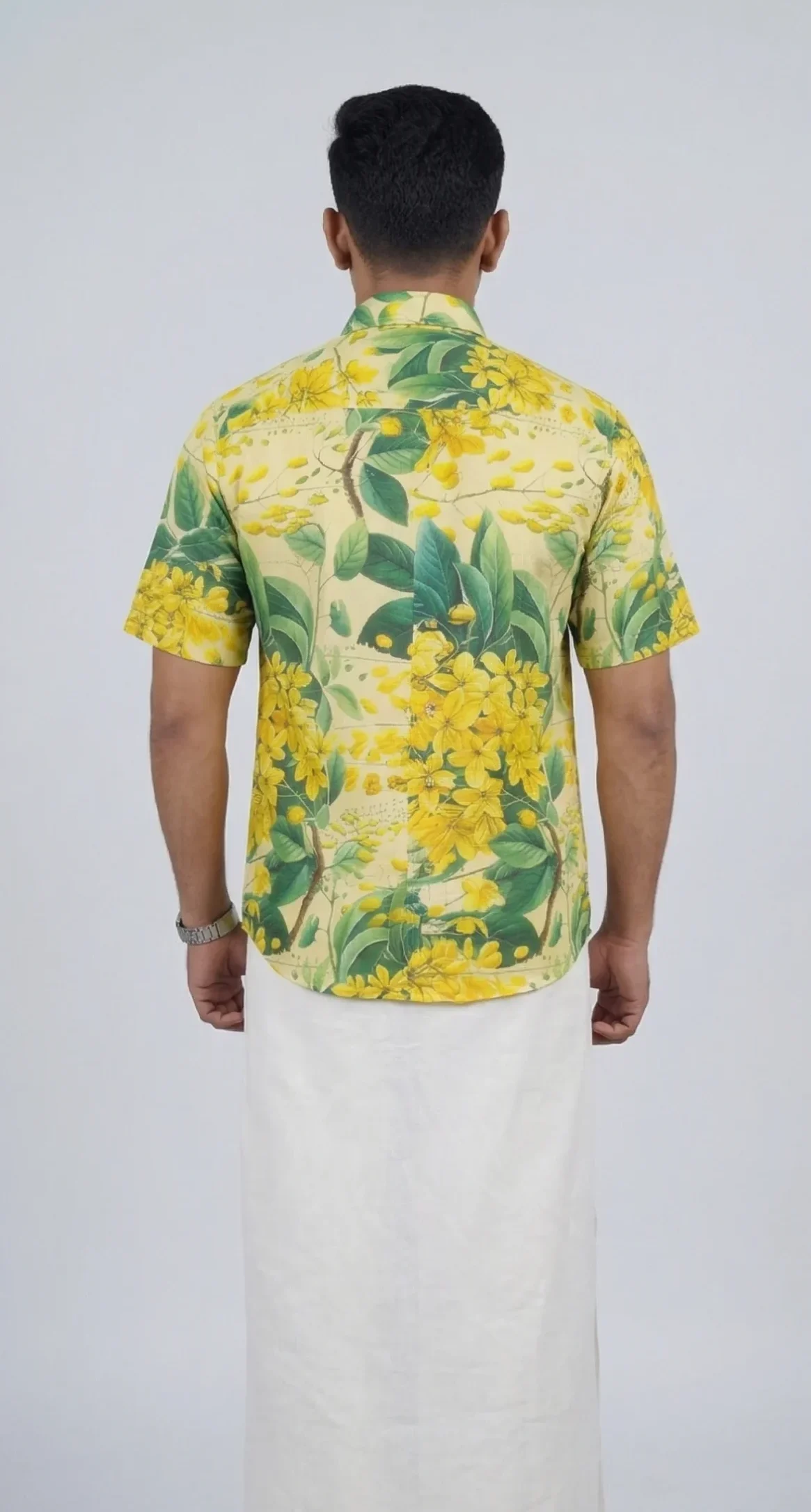 Vishu special kanikonna printed shirt (1)