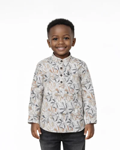 Warrior Kid’s Floral Print Urban Kurta