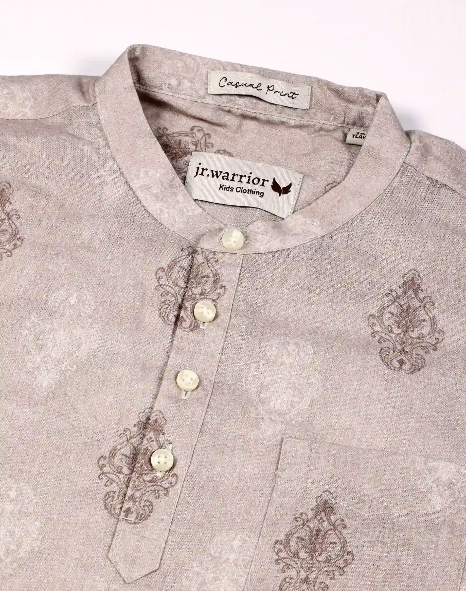 Jr. Warrior Kids Printed Urban Kurtha (2)
