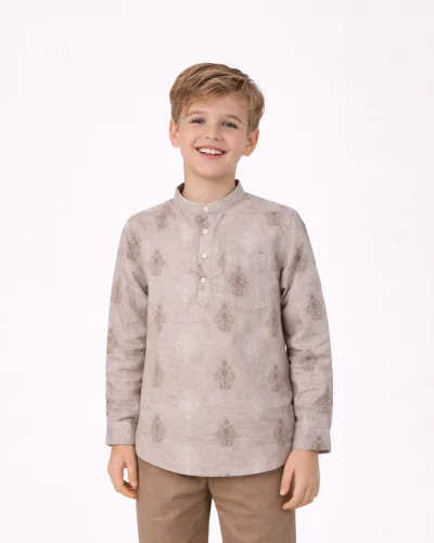 Warrior Kids Printed Urban Kurtha