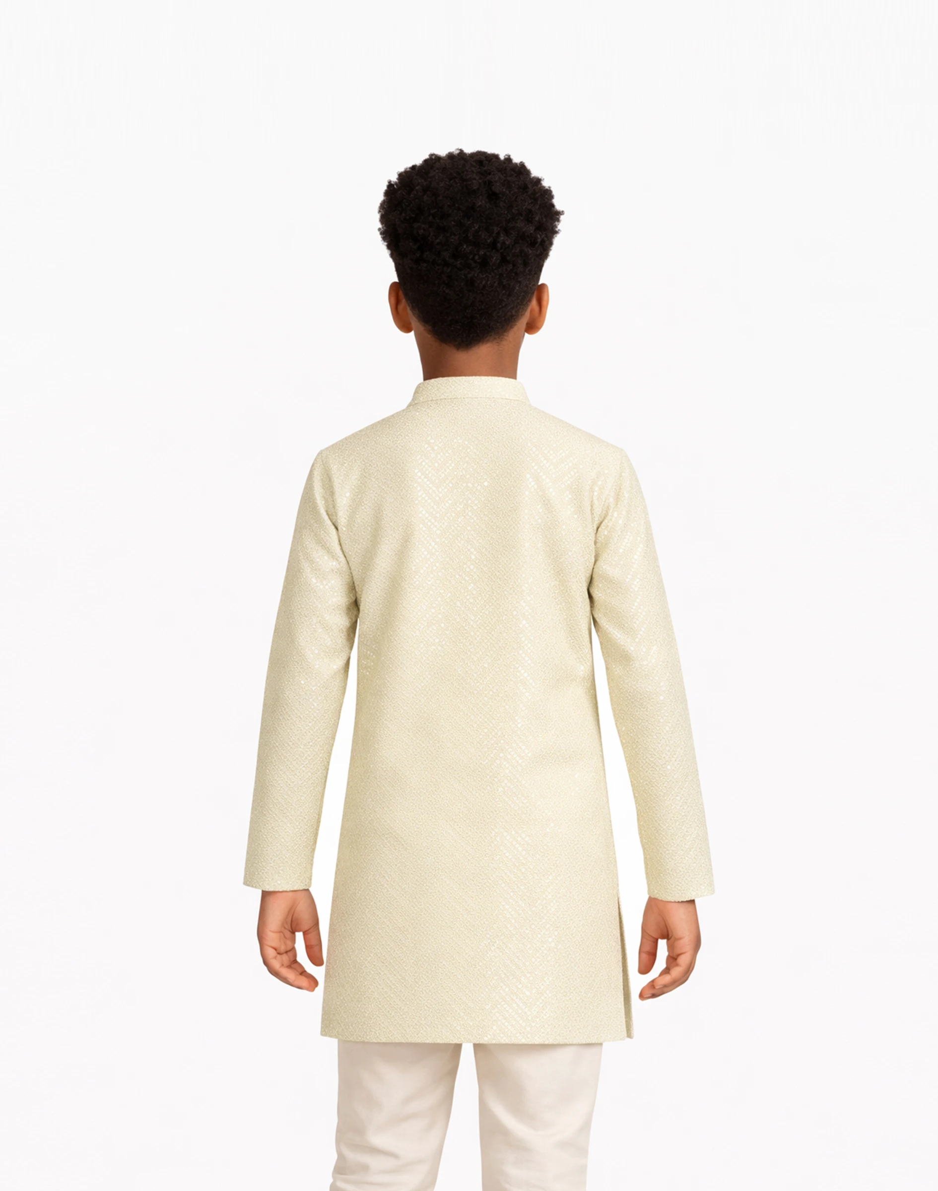 Maurya Vastra Boys Off White Premium Chikankari Kurta (2)