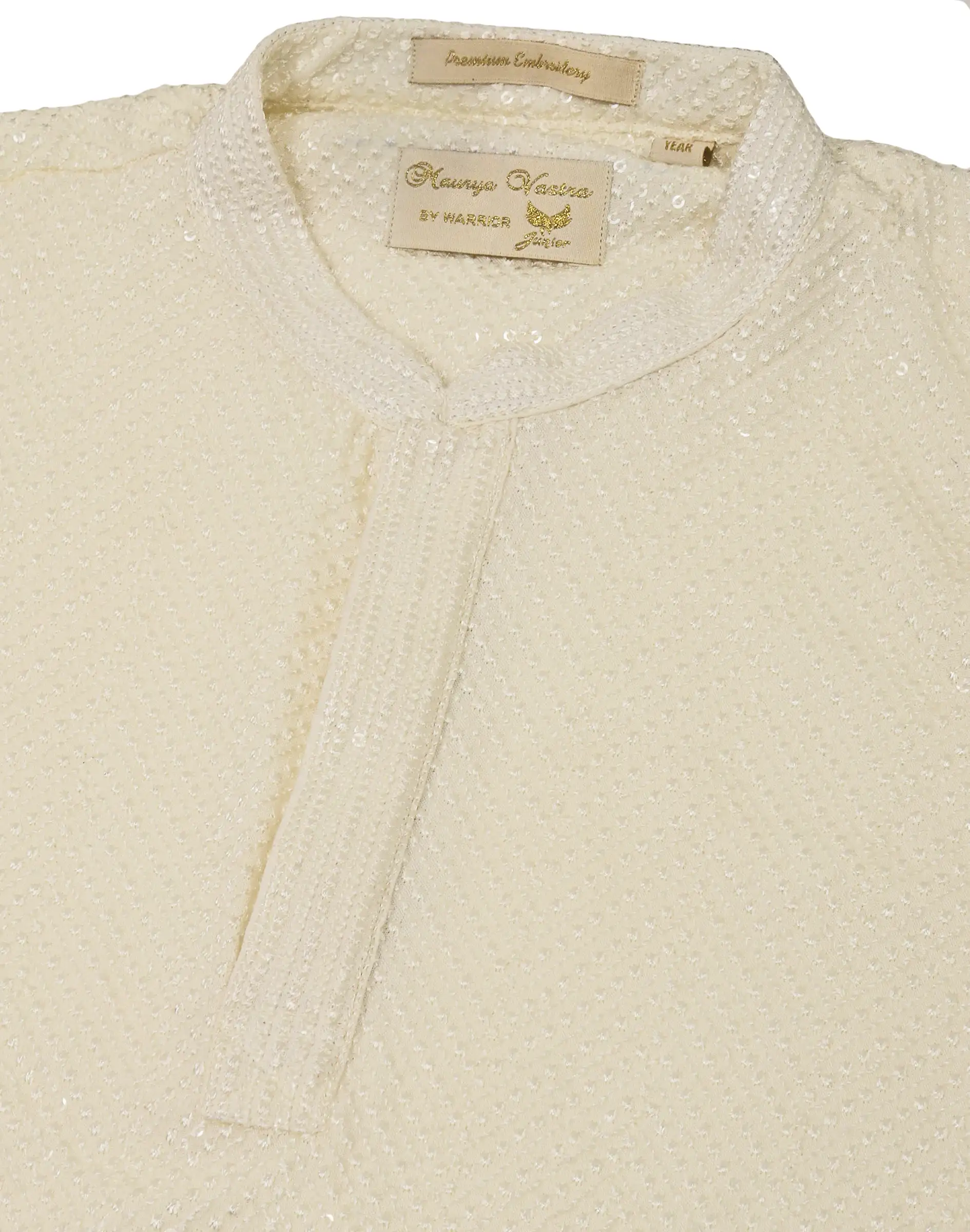 Maurya Vastra Boys Off White Premium Chikankari Kurta (3)