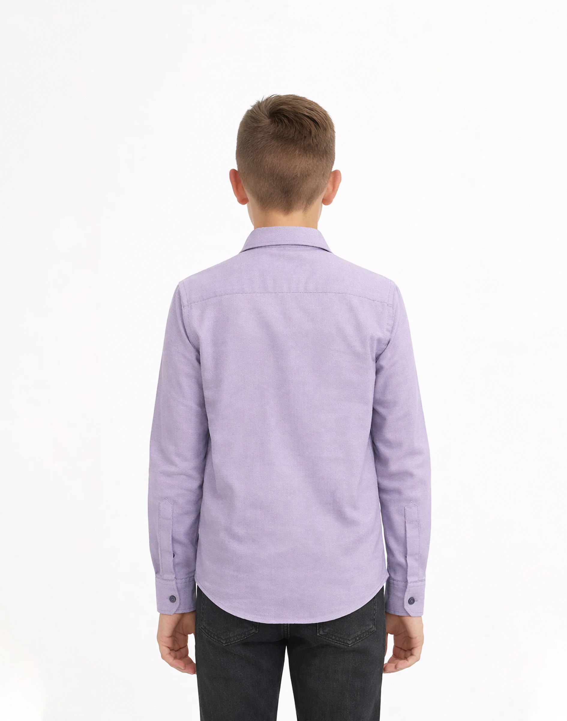 Maurya Vastra Classic Lavender Giza Cotton Kids Shirt (2)