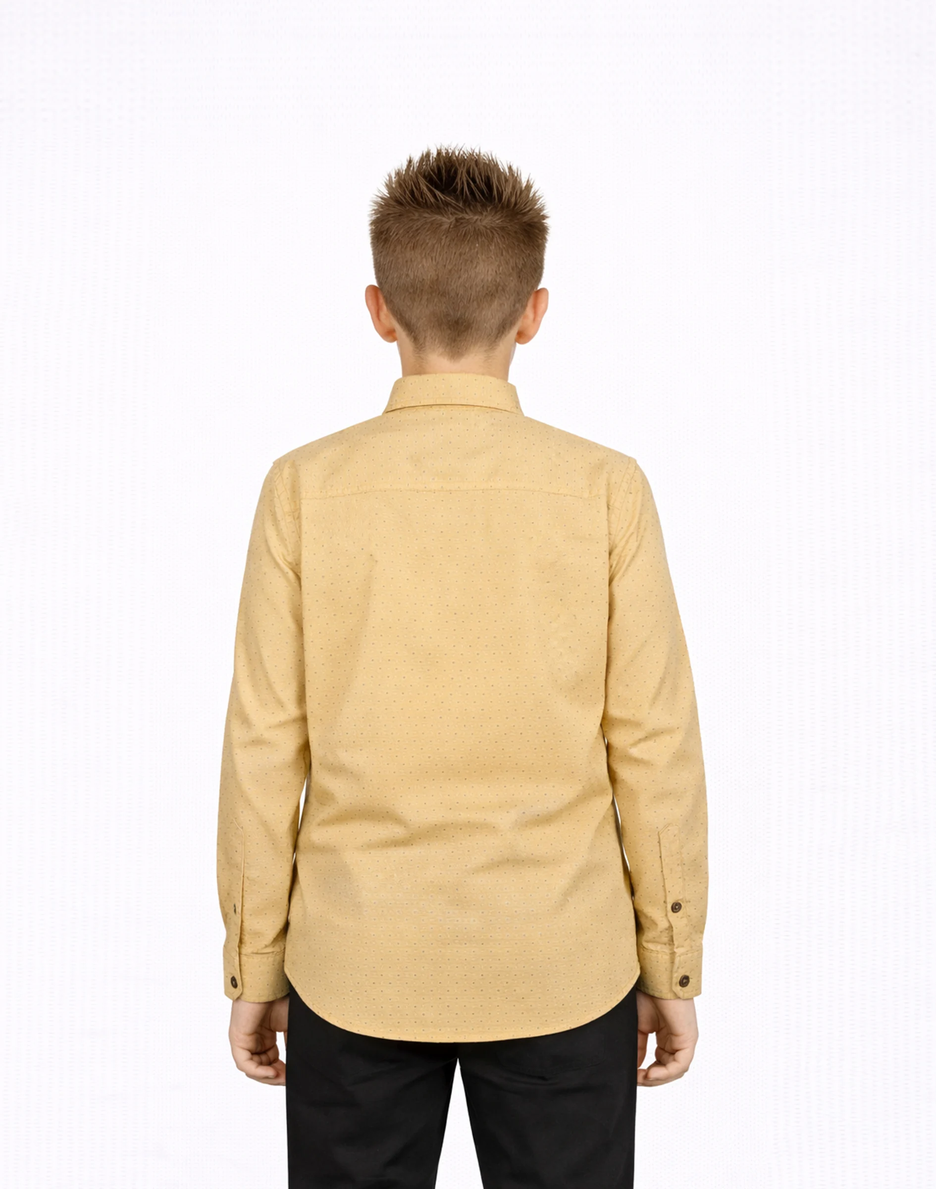 Maurya Vastra Designer Silks Sand Gold Ethnic Shirt (2)
