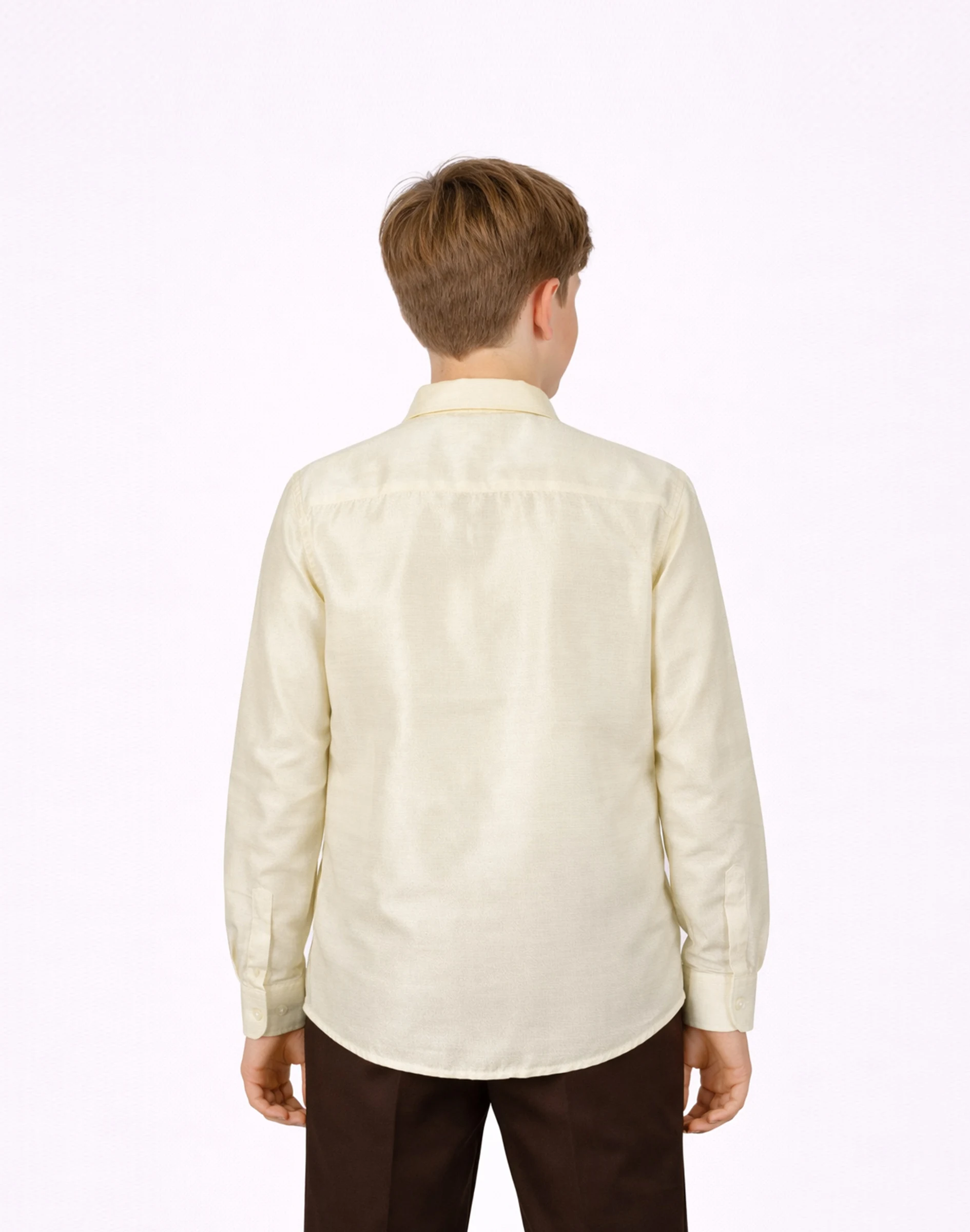 Maurya Vastra Ivory Raw Silk Embroidered Shirt (2)