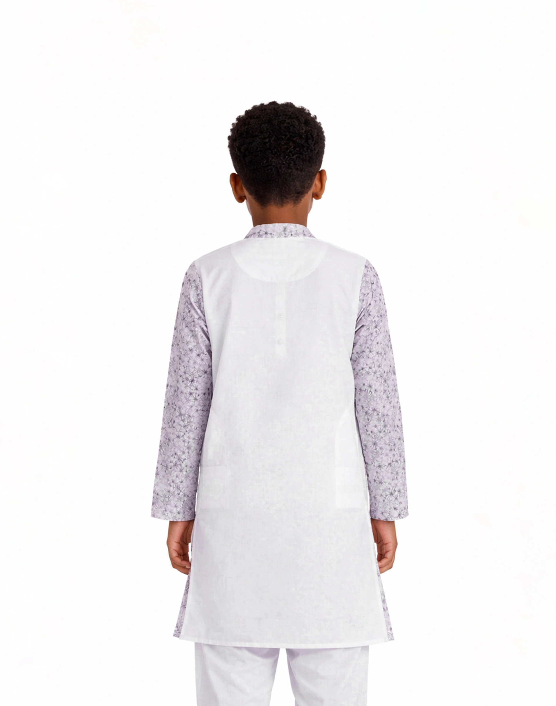 Maurya Vastra Ivory Starburst Embroidered Kids Kurta (2)