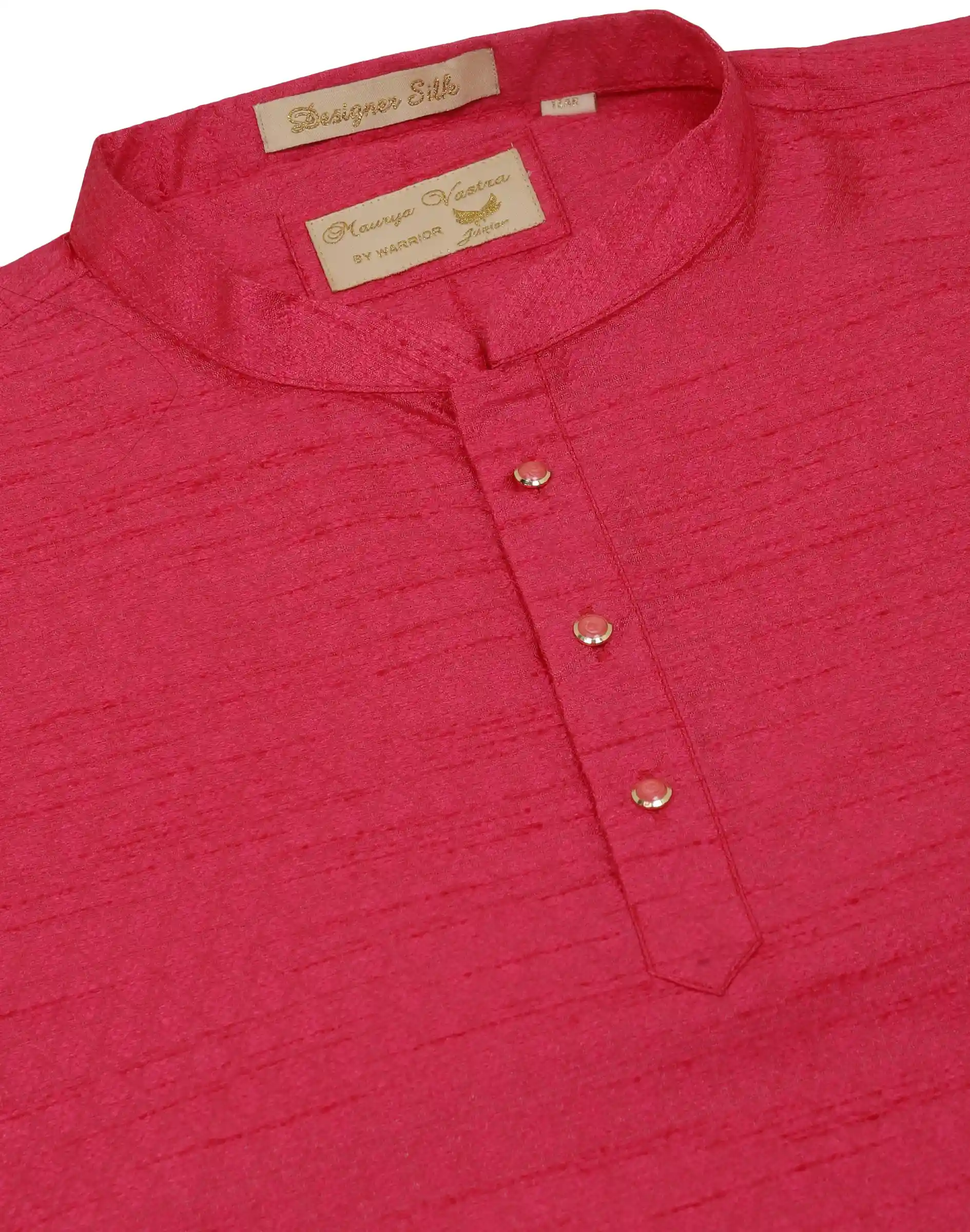 Maurya Vastra Light Pink Textured Kids Kurta (3)