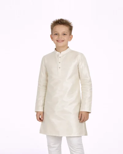 Scotwilson Boys Ivory Classic Festive Kurta