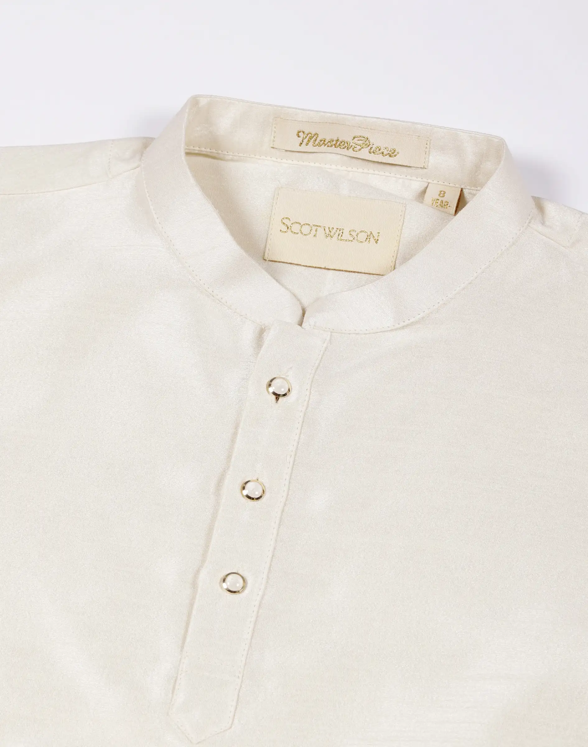Scotwilson Boys Ivory Classic Festive Kurta (3)