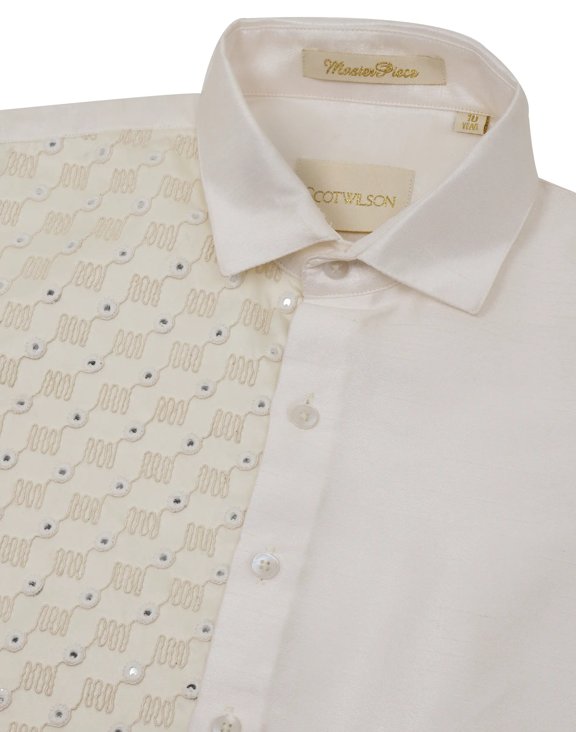 Scotwilson Ivory Panel Embroidered Kids Festive Full Sleeve (3)