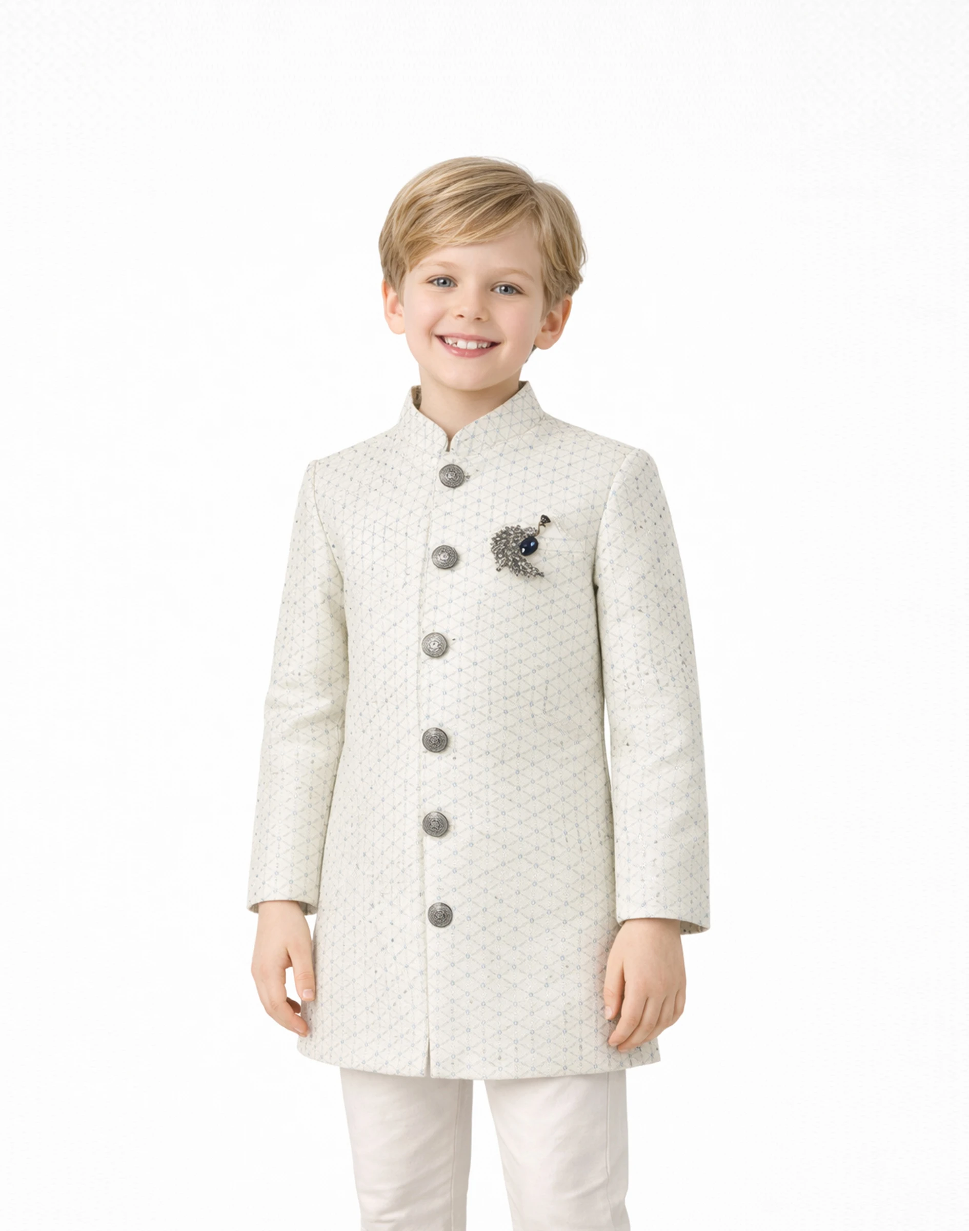 Scotwilson Masterpiece Pearl Ivory Embellished Sherwani (1)