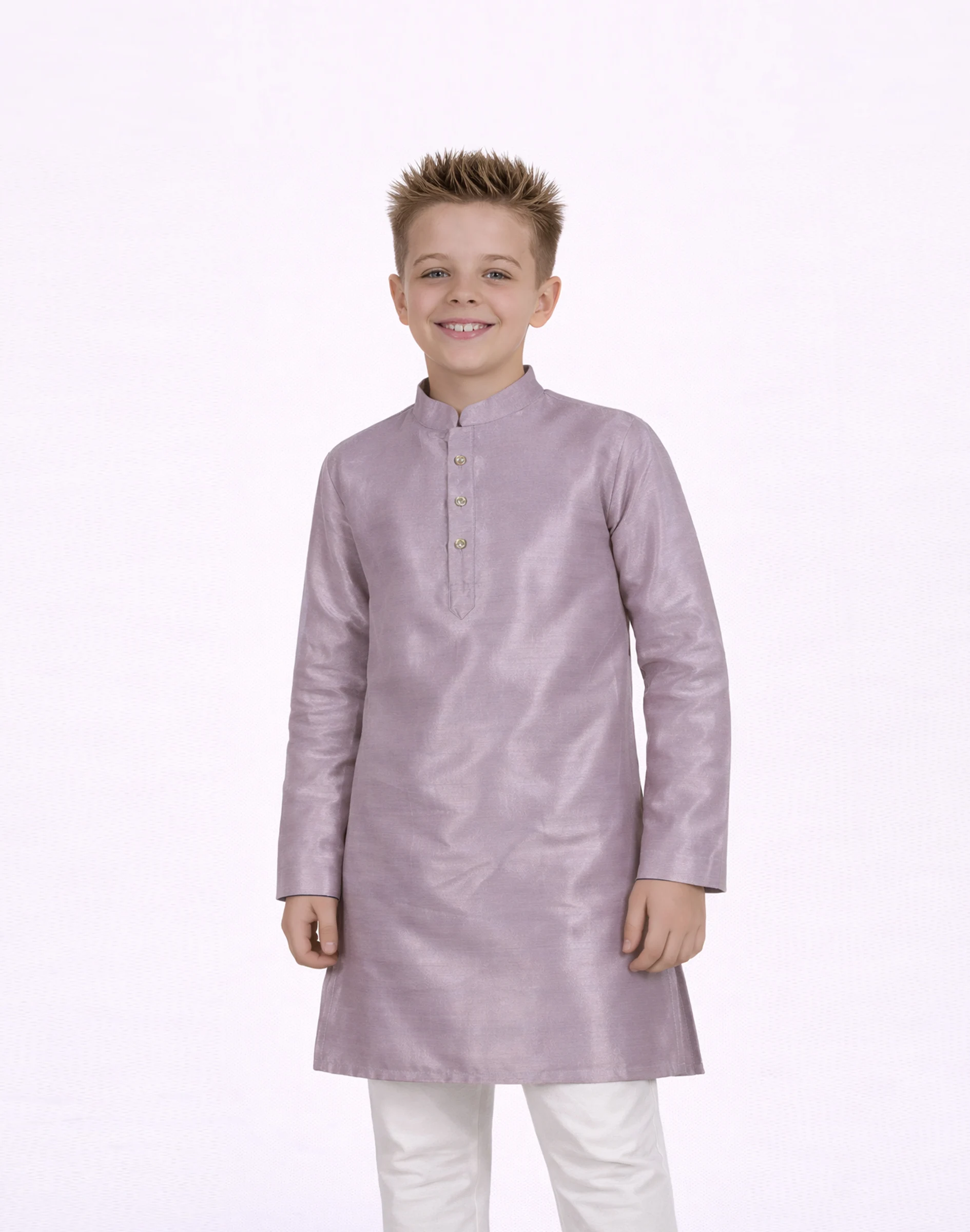 Scotwilson Mist Lilac Boys Premium Kurta (1)