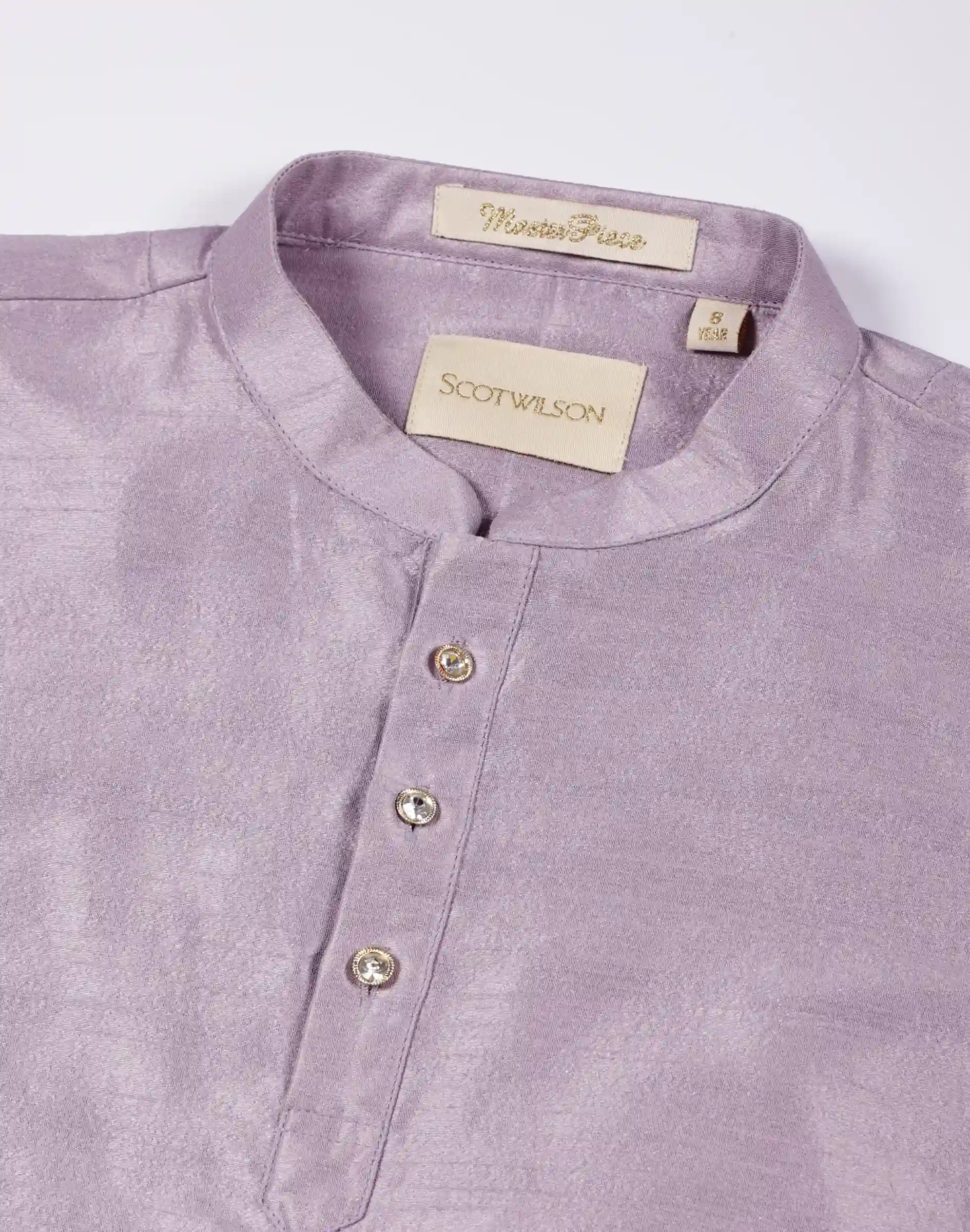 Scotwilson Mist Lilac Boys Premium Kurta (3)