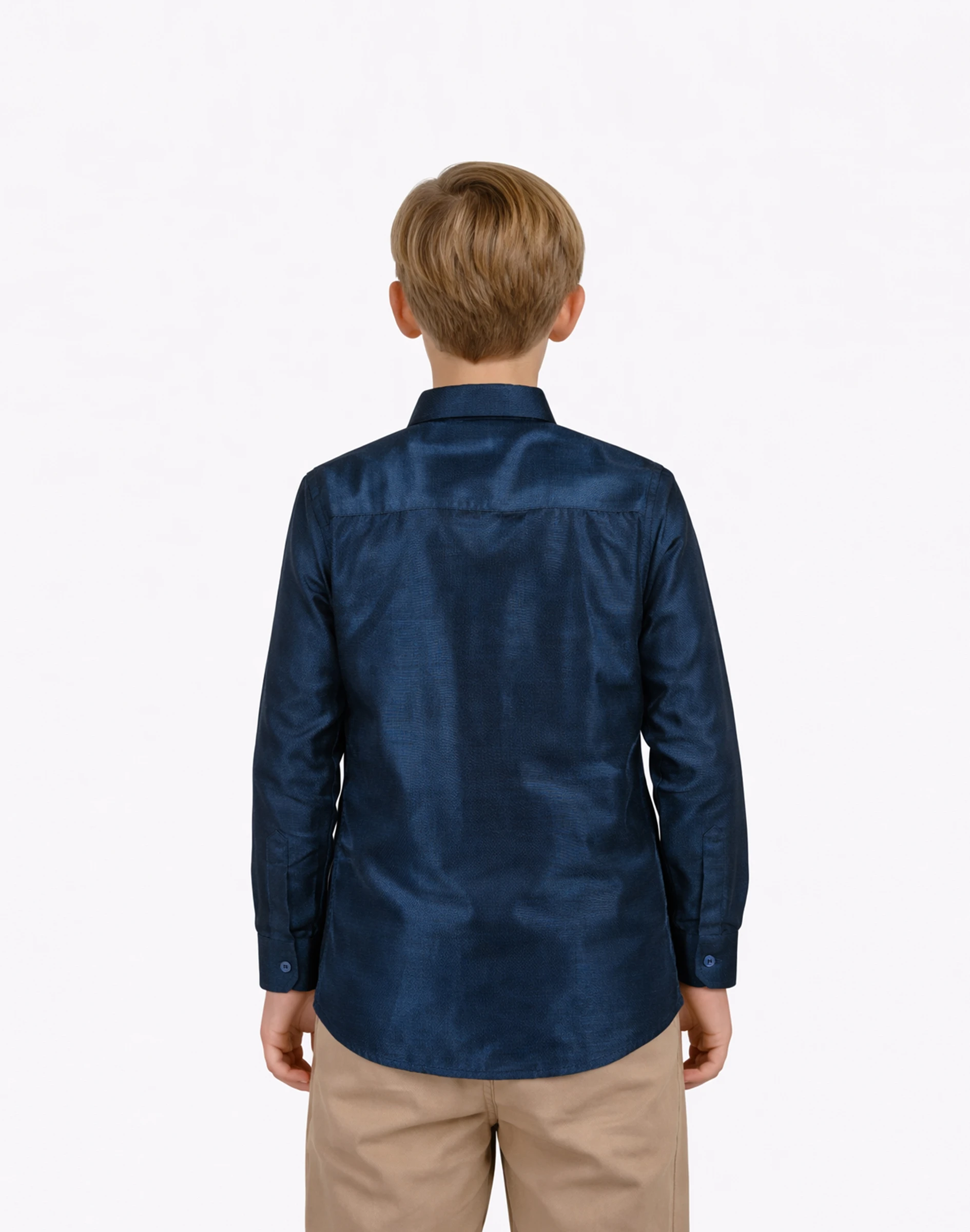Scotwilson Teal Blue Embroidered Full Sleeve Shirt (2)