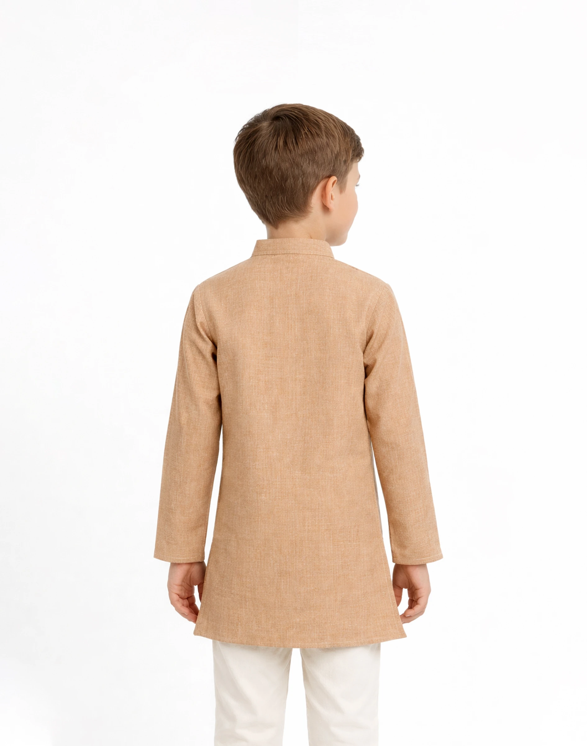 Warrior Beige Kids Kurta – Timeless Festive Wear (2)