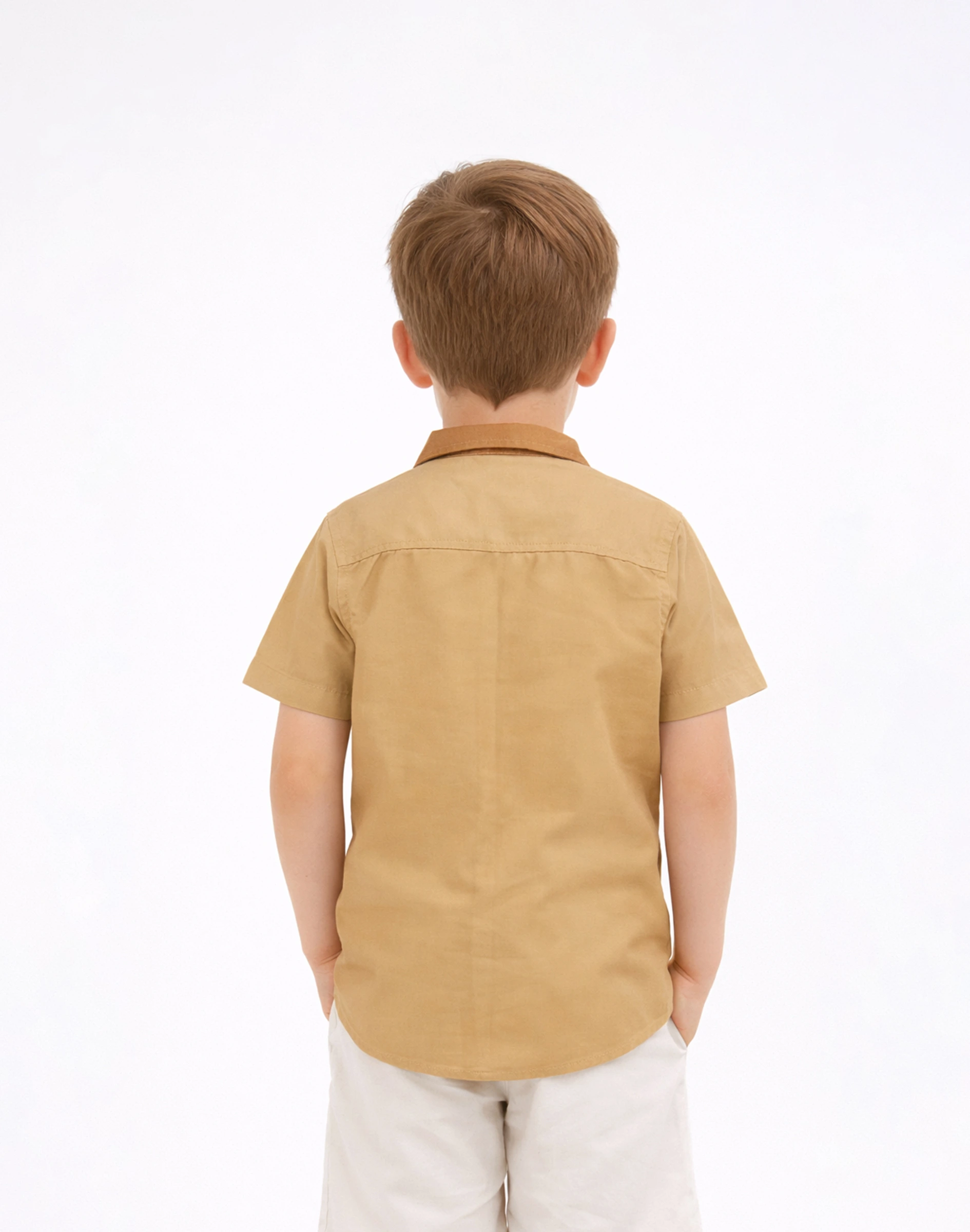 Warrior Kid’s Christmas Print Art Silk Shirt (2)