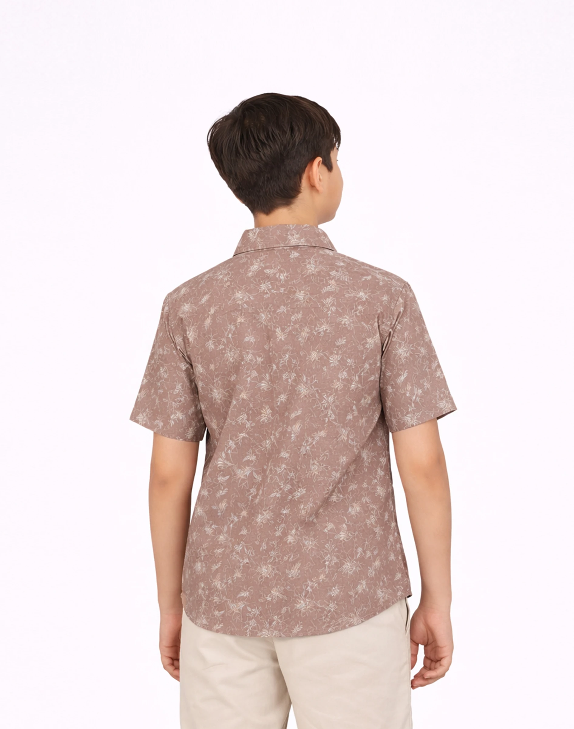 Warrior Kids Dusty Rose Floral Printed Shirt (2)