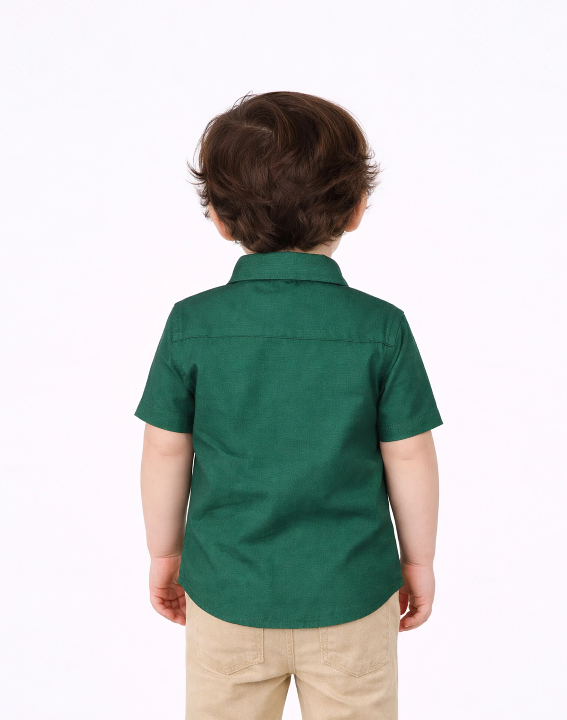 Warrior Kids Lion Motif Printed Green Shirt (2)