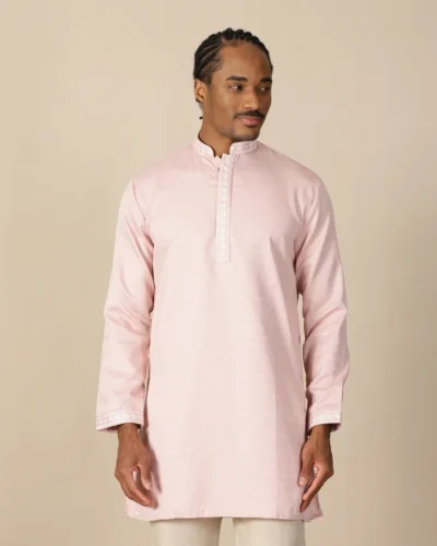 Maurya Vastra Blush Pink Embroidered Kurta