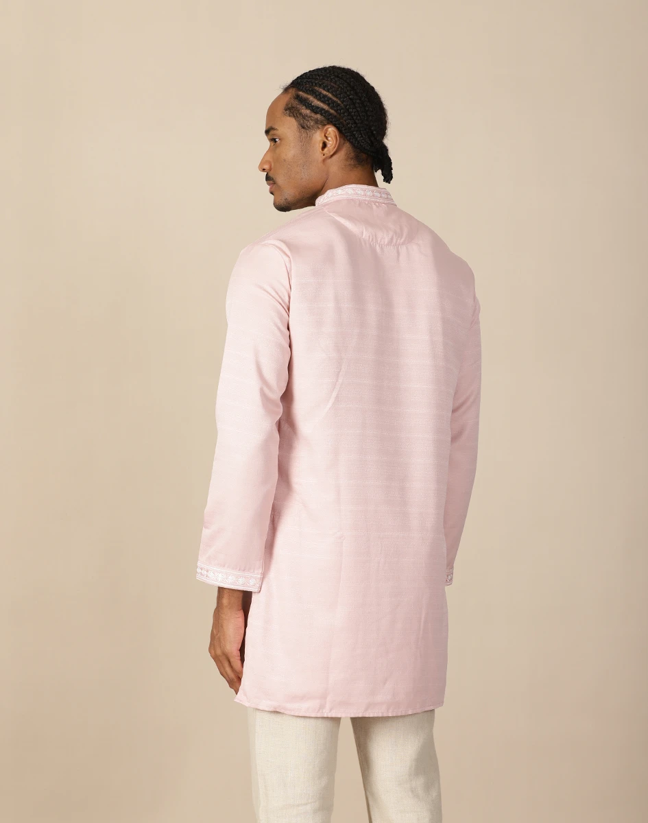 Maurya Vastra Blush Pink Embroidered Kurta (3)