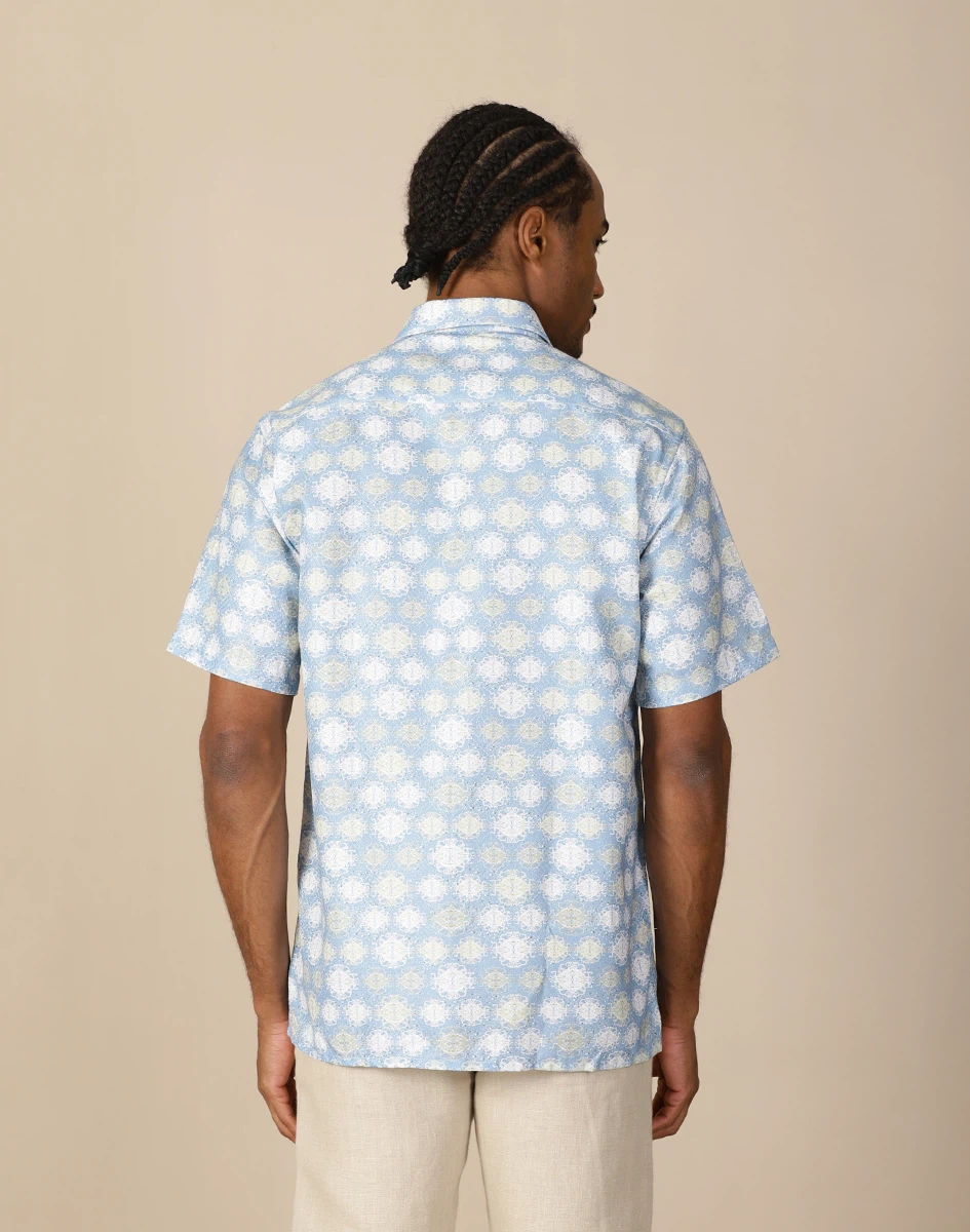 Maurya Vastra Floral Cotton Half Sleeve Shirt (2)