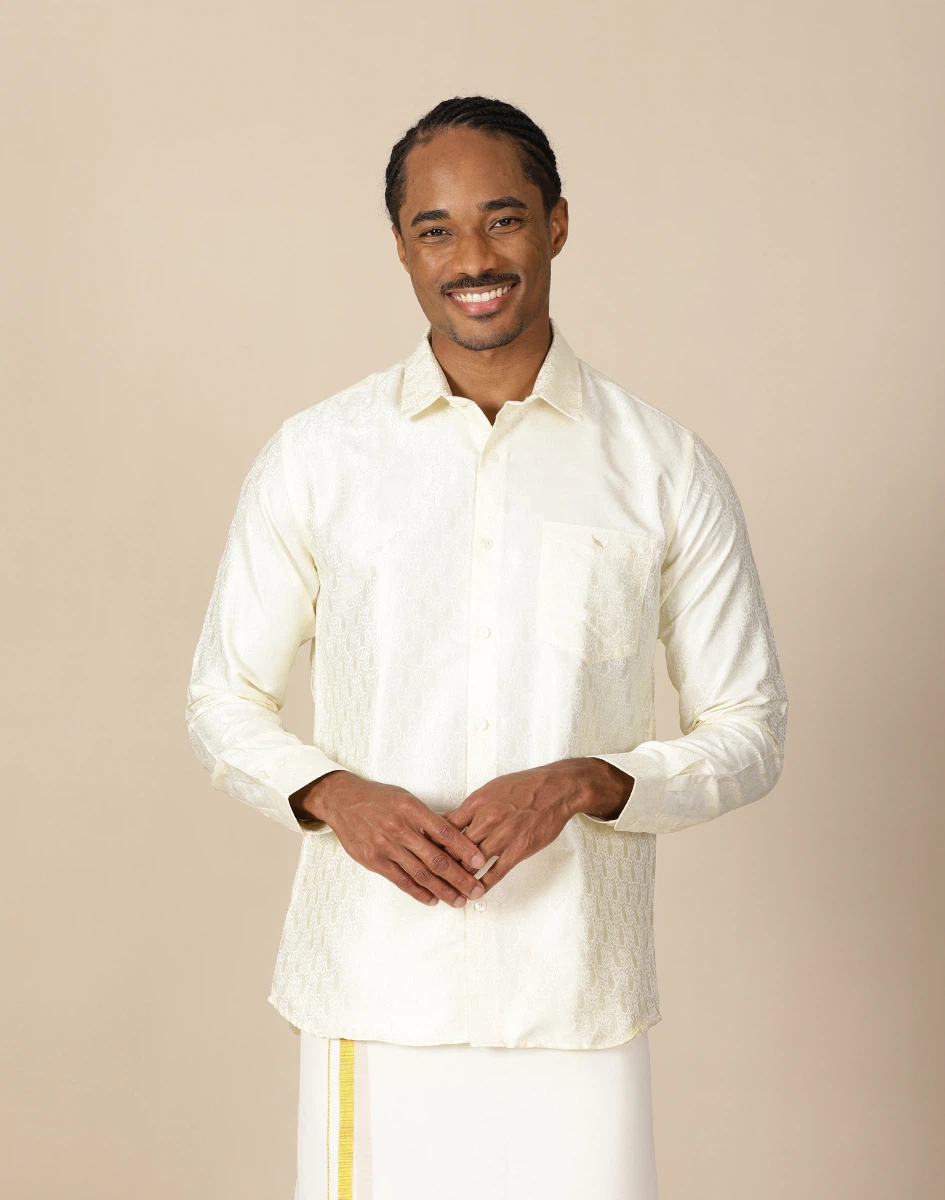 Maurya Vastra Regal Brocade Full Sleeve Shirt (1)