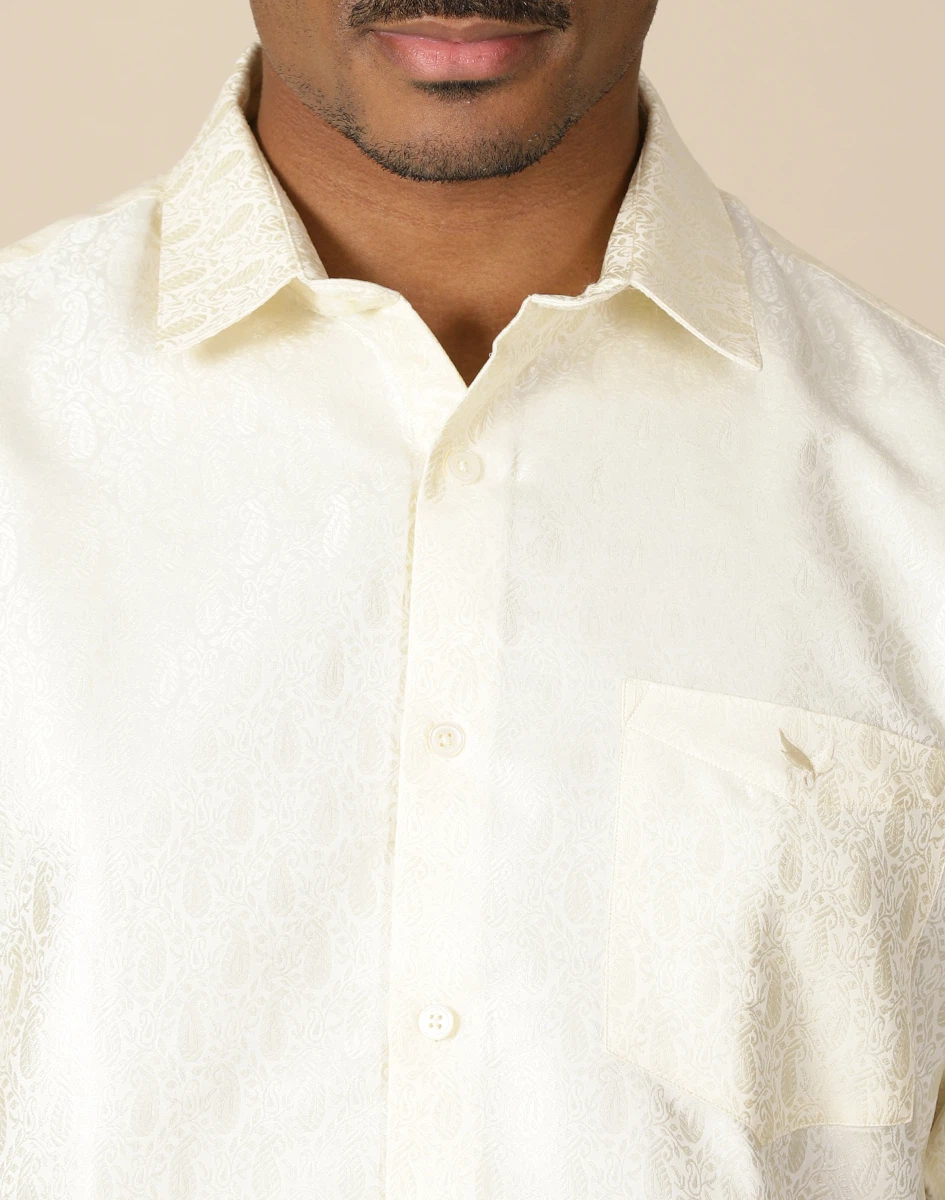 Maurya Vastra Regal Brocade Full Sleeve Shirt (3)