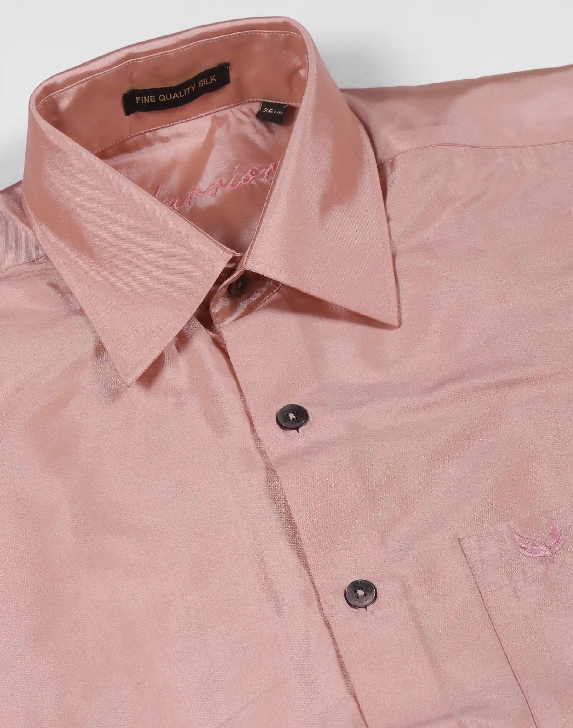 Warrior Classic Soft Peach Silk Full Sleeve Shirt (3)