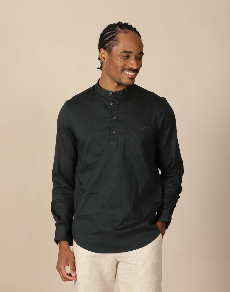 Warrior Dark Green Urban Kurta (1)