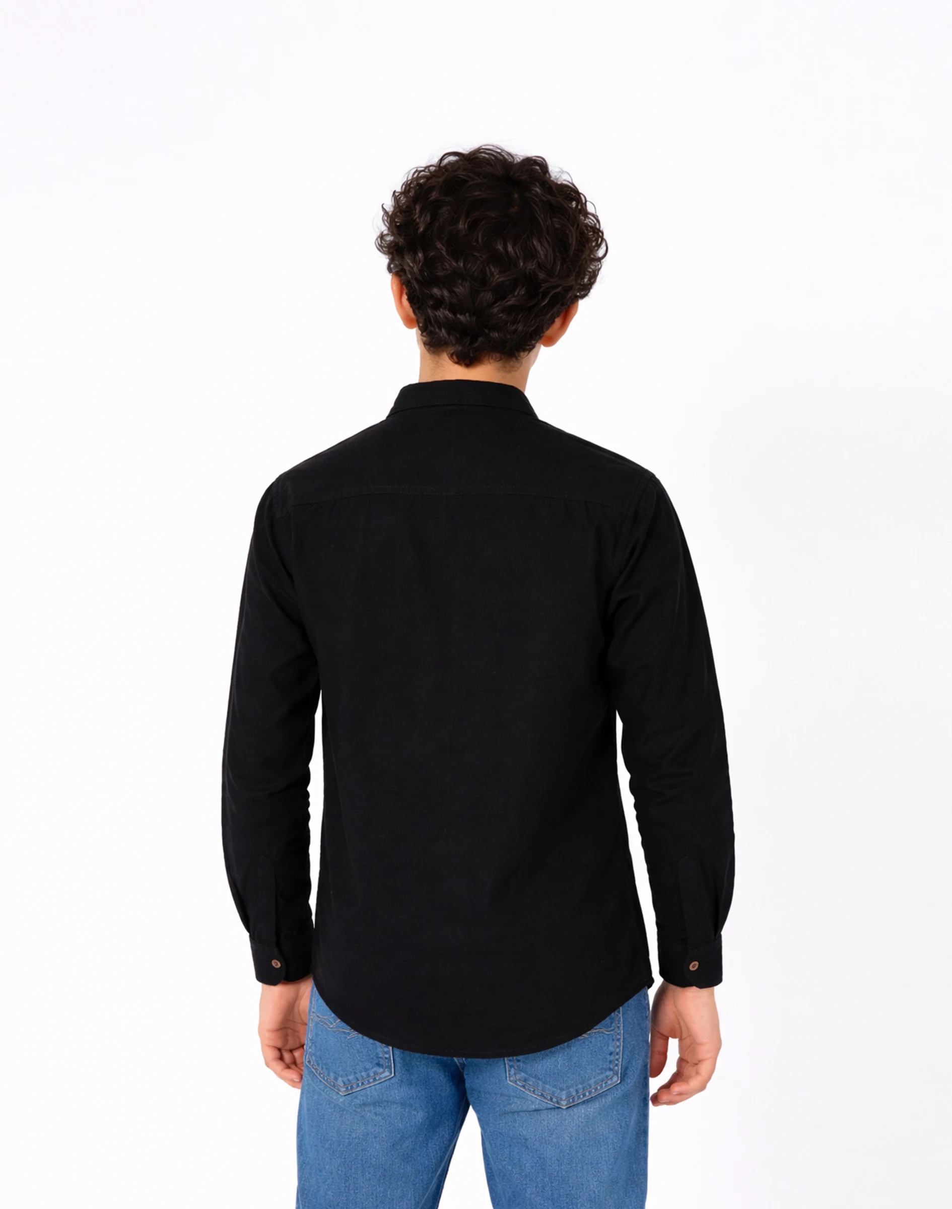 Warrior Kids Classic Black Mandarin Collar Shirt (2)