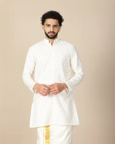 Maurya Vastra White Premium Kurta