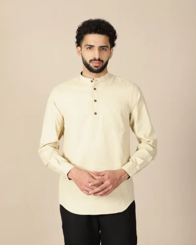 Warrior Classic Cream Cotton Urban Kurta