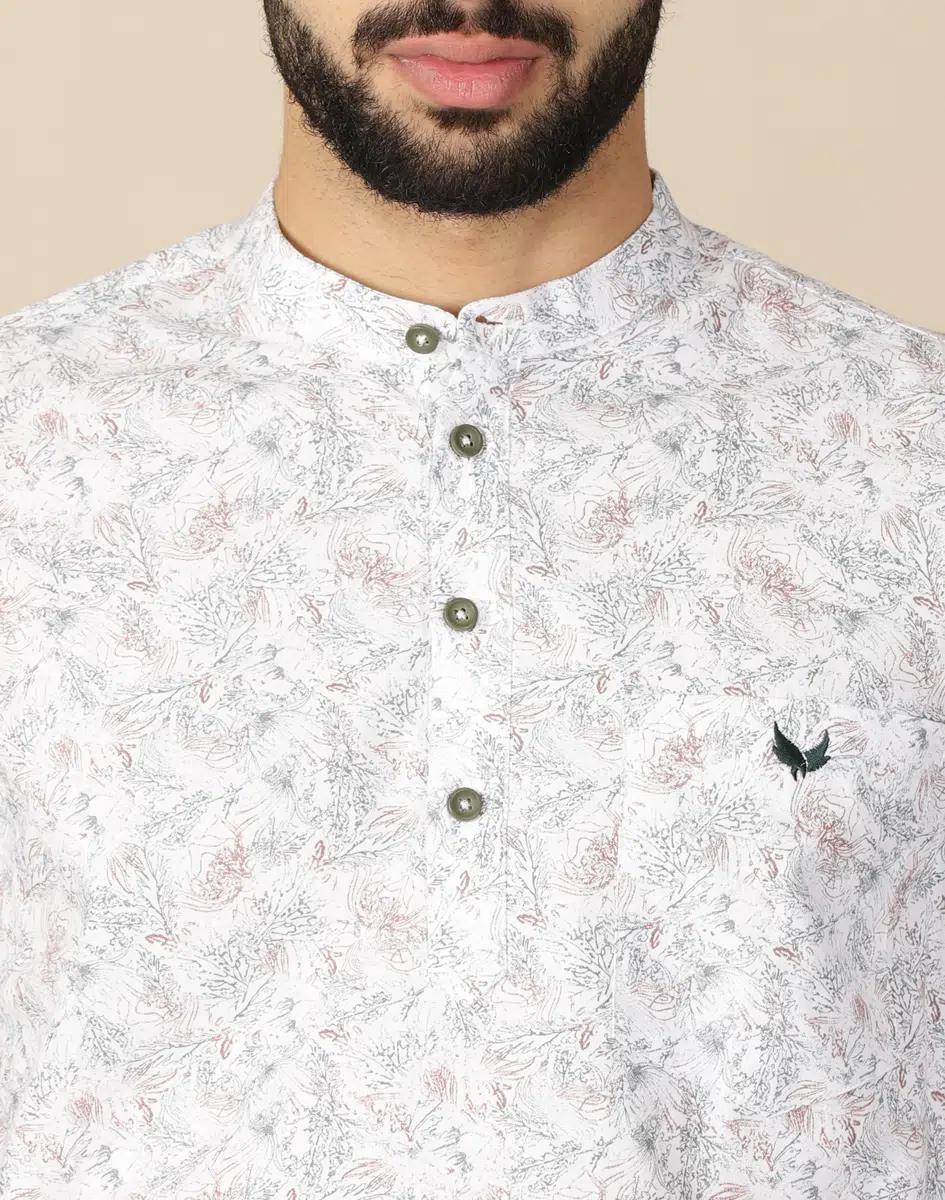 Warrior Classic Cream Cotton Urban Kurta (5)