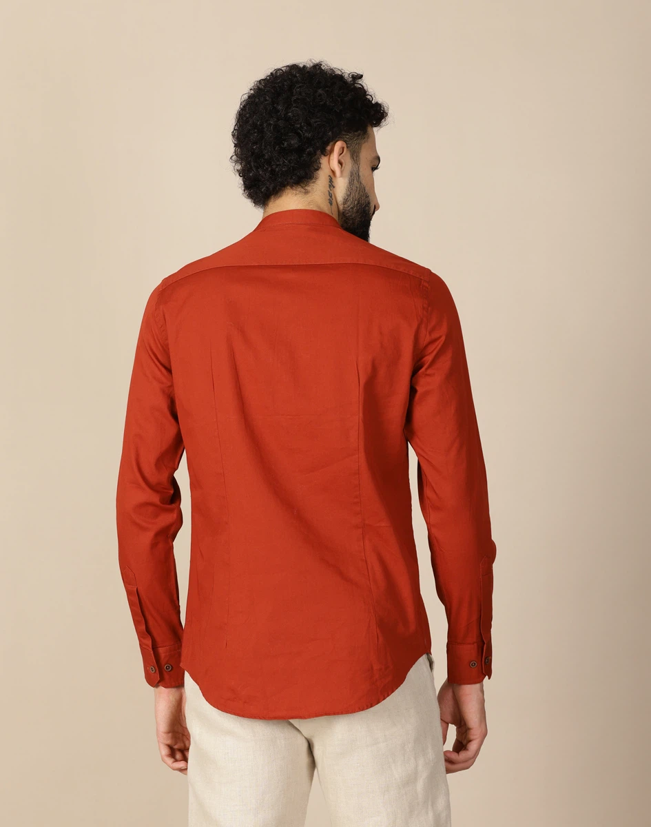Warrior Rust Cotton Urban Kurta (3)