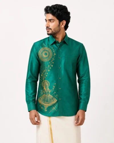 Onam Heritage Silver Warrior Full Sleeve Shirt