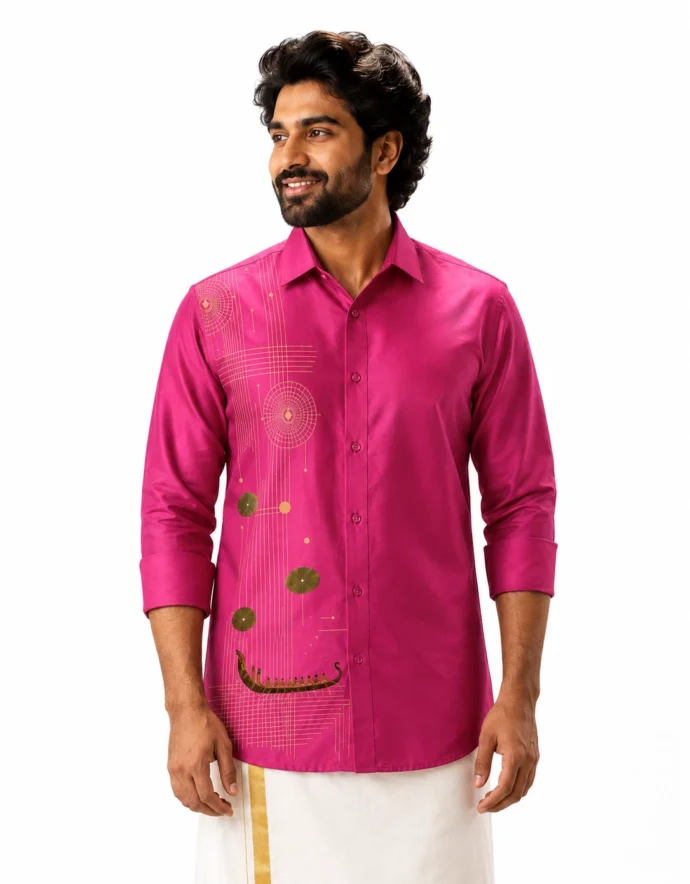 Onam Vallam Print Warrior Full Sleeve Shirt
