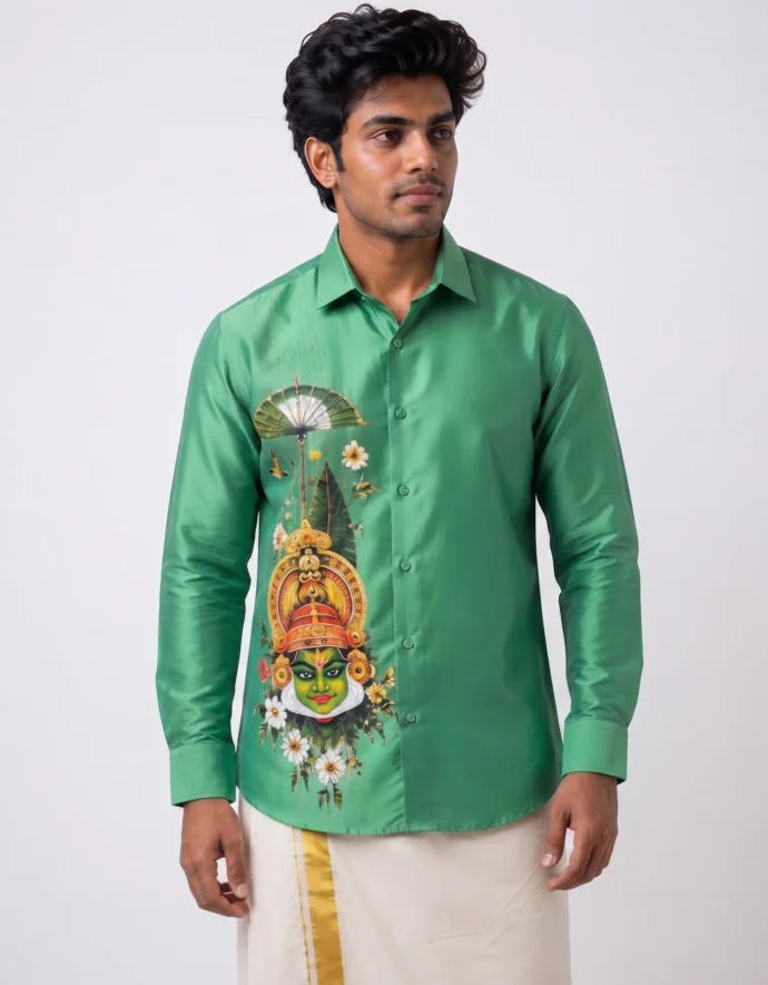 Onam  Kathakali Printed Full Sleeve Warrior Shirt